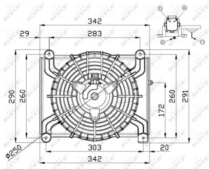 Вентилятор радиатора NRF 47668