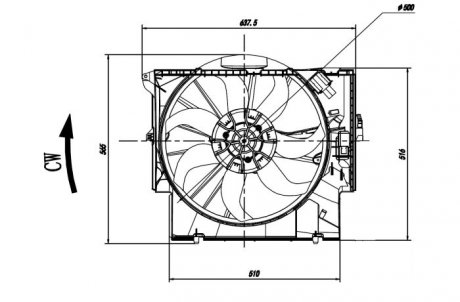 Вентилятор радіатора NRF 47923 (фото 1)