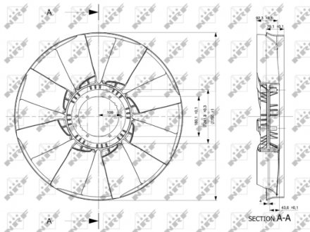 Крильчатка вентилятора NRF 49801