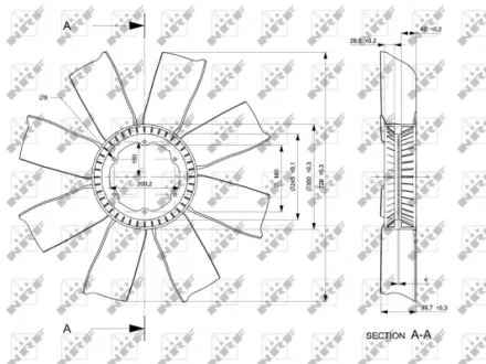 Крильчатка вентилятора NRF 49804
