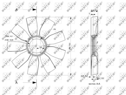 Крильчатка вентилятора NRF 49815