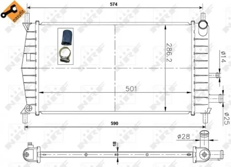 Радиатор NRF 50131