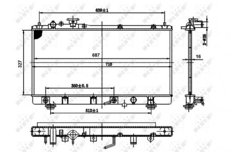 Радіатор NRF 50142