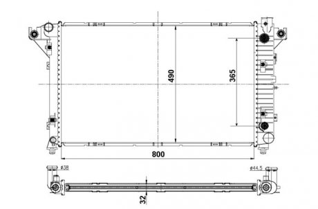 Радиатор NRF 50248