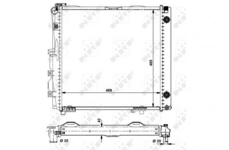 Радіатор NRF 504258