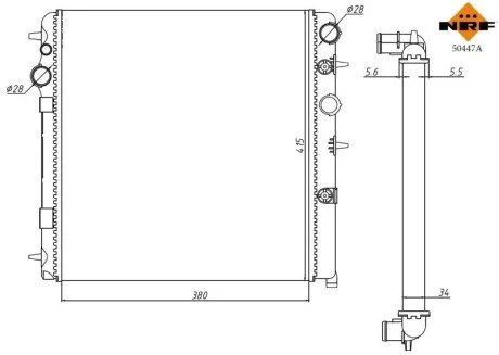 Автозапчасть NRF 50447A