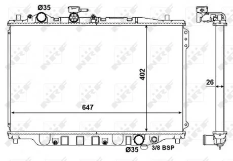 Радиатор NRF 506518