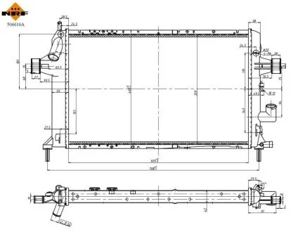 CHLODNICA WODY NRF 506616A