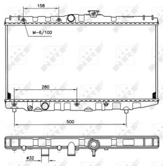 Радиатор NRF 507581