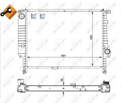 Радиатор NRF 509558