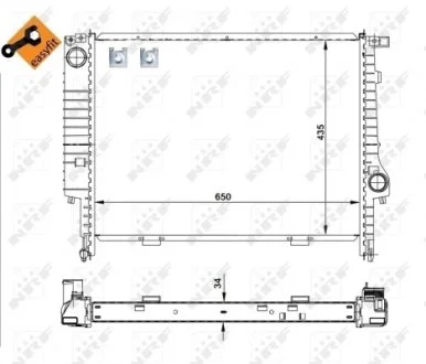 Радиатор NRF 509588