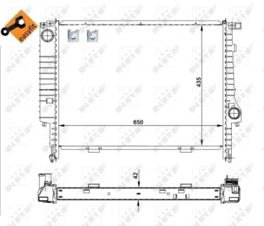 Радиатор NRF 509589