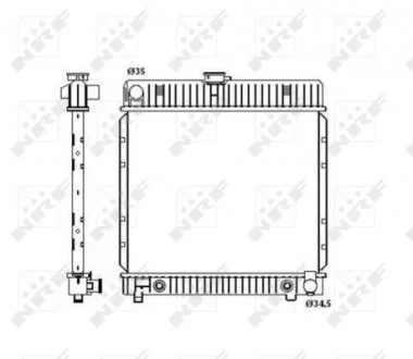 Радиатор NRF 514250