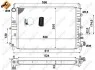 Радиатор охлаждения двигателя EASY FIT NRF 514436 (фото 2)