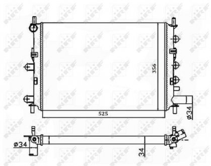 Автозапчасть NRF 514436A