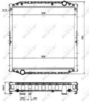 Радиатор NRF 51569A