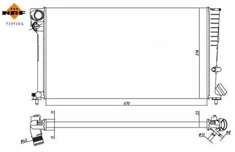 CHLODNICA WODY NRF 519510A