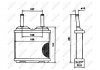 Радиатор печки Opel Corsa A, Corsa A Tr 1.0-1.6 09.82-03.93 NRF 52113 (фото 2)