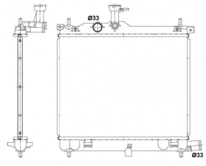 Радиатор NRF 53025