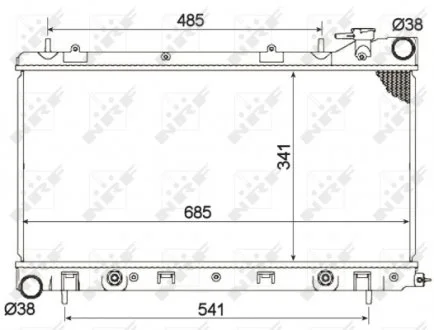 Радиатор NRF 53095