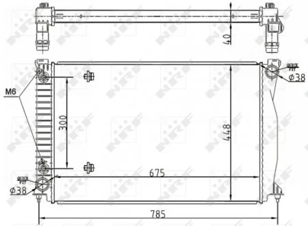 Радиатор NRF 53105