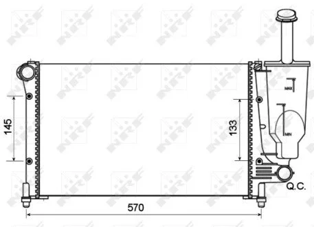 Радиатор NRF 53128A