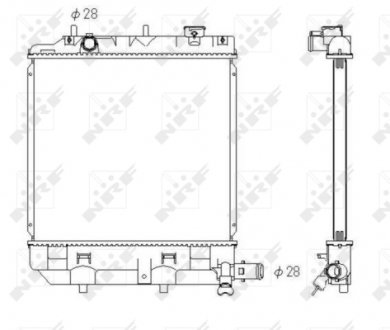 Радиатор NRF 53433 (фото 1)