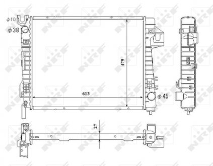 Радиатор NRF 53712 (фото 1)