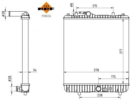 Радіатор NRF 53862A