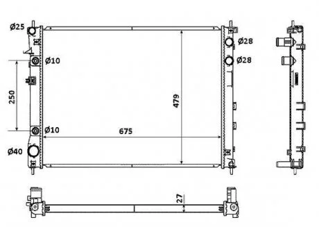 Радиатор NRF 53887