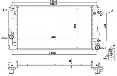 Радиатор NRF 53894