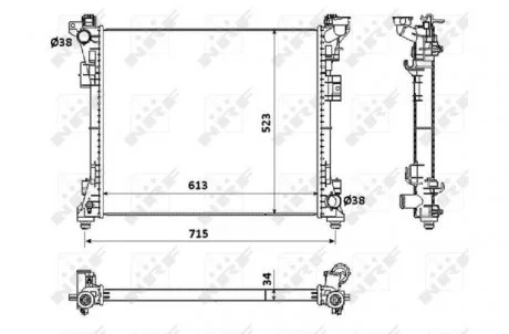Радиатор NRF 53900