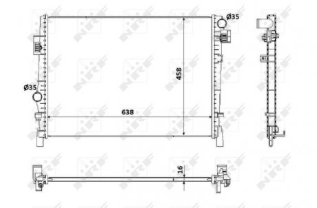 Радиатор NRF 53901