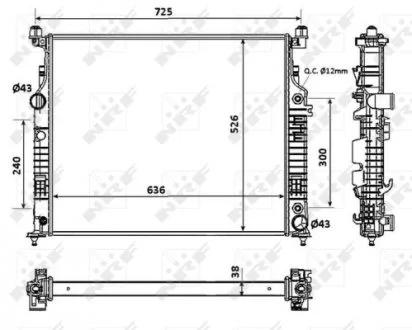 Радиатор NRF 53937