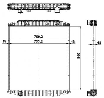 Радіатор NRF 539567