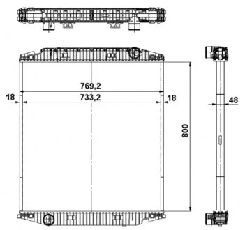 Радиатор NRF 539567