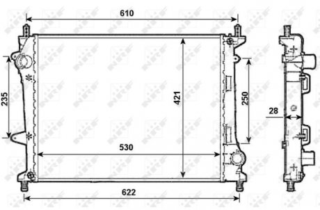 Радіатор NRF 53987