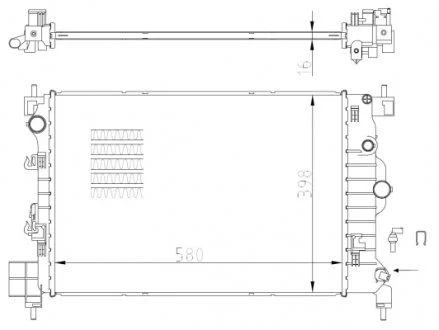 Радіатор NRF 550003