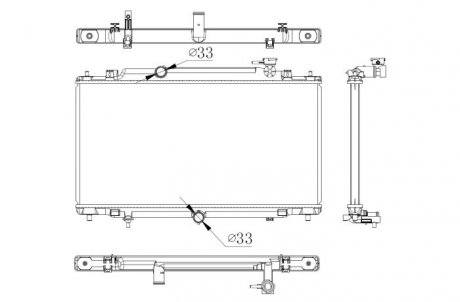 Радіатор NRF 550012