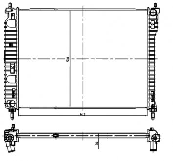 Радіатор NRF 550013