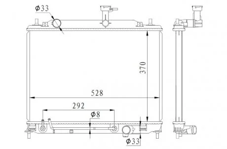 Радіатор NRF 550015