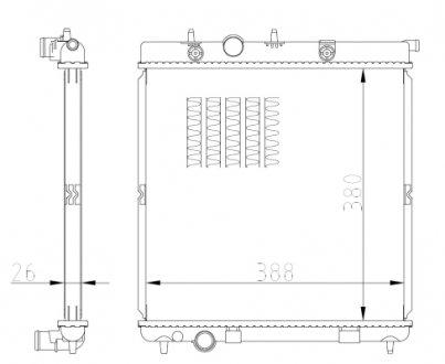 Радіатор NRF 550016