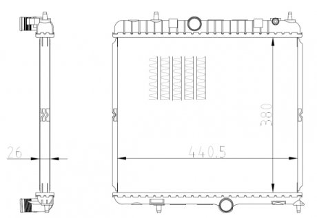 Радіатор NRF 550021