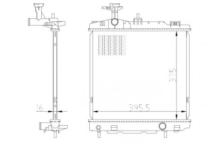 Радіатор NRF 550022 (фото 1)