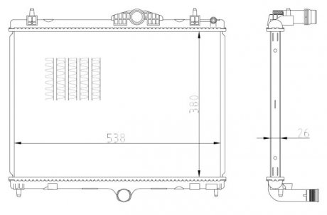 Радіатор NRF 550027