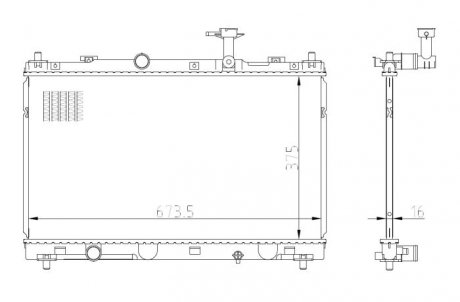 Радіатор NRF 550031