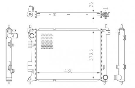 Радіатор NRF 550033