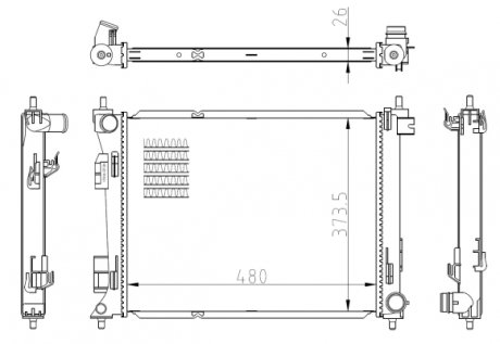 Радіатор NRF 550039