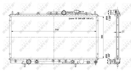 Радиатор NRF 56019