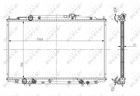 Радиатор NRF 56051